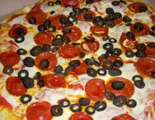 Pepperoni & Black Olive Pizza